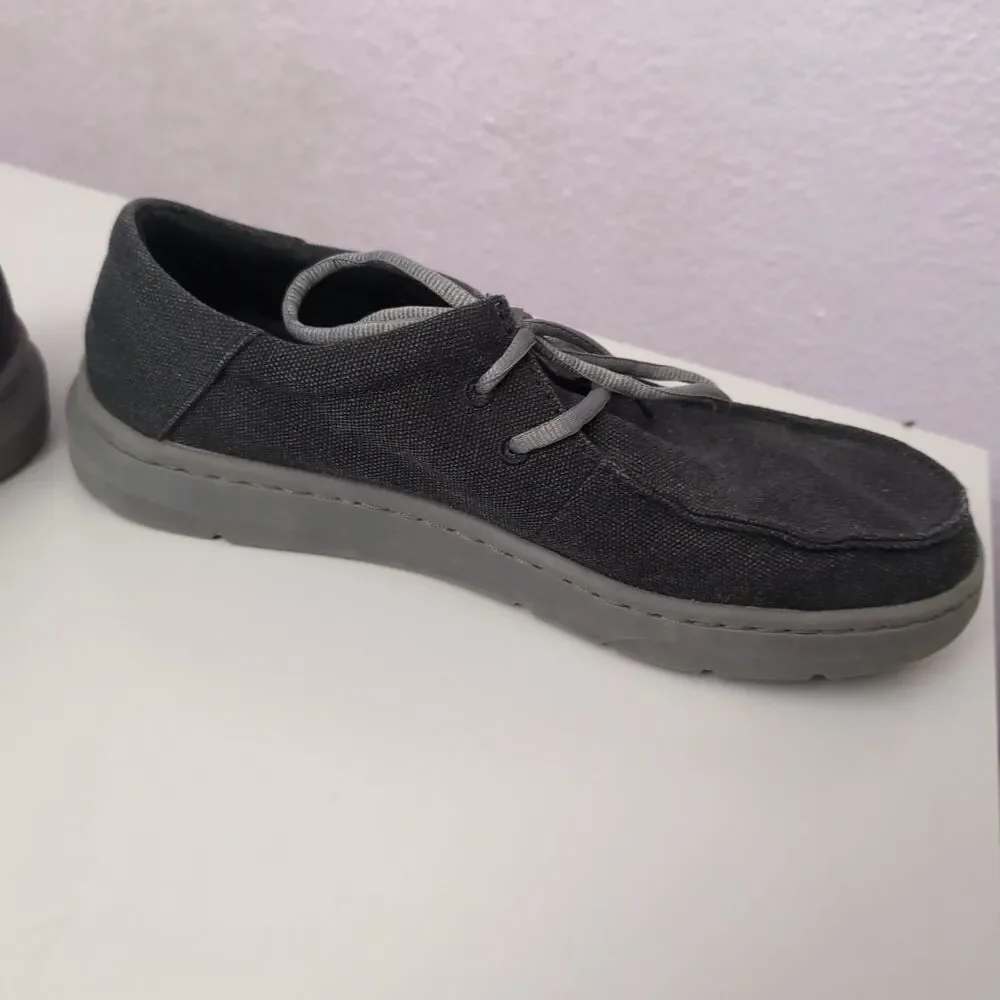Ariat Men's Size 8 D Hilo Charcoal Casual Shoes - Lace Up Moc Toe - Ariat Shoe